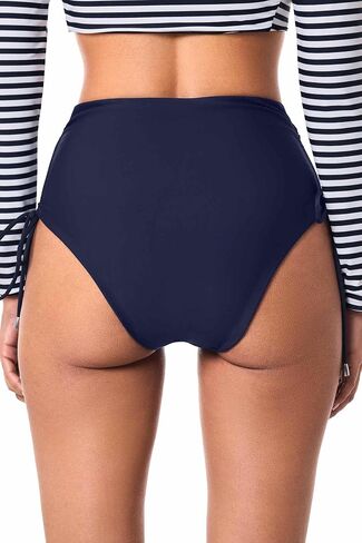 Coolibar UPF 50+ Women's Myrtle Reversible Ruche Adjustable Swim Bottoms - Sun Protective in Saudi Arabia