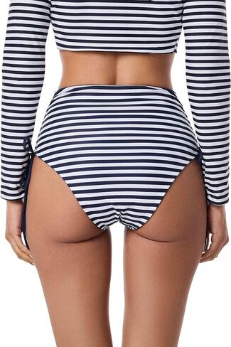 Coolibar UPF 50+ Women's Myrtle Reversible Ruche Adjustable Swim Bottoms - Sun Protective in Saudi Arabia