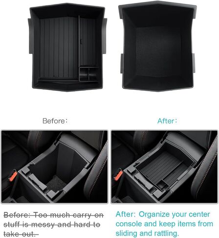 CDEFG 4Pcs for 2025 Subaru Forester Center Console Organizer for 2025 Subaru Forester Touring Limited Sport Premium Accessories Middle Console Armrest Storage Box(NOT for 2025 Wilderness) in Saudi Arabia