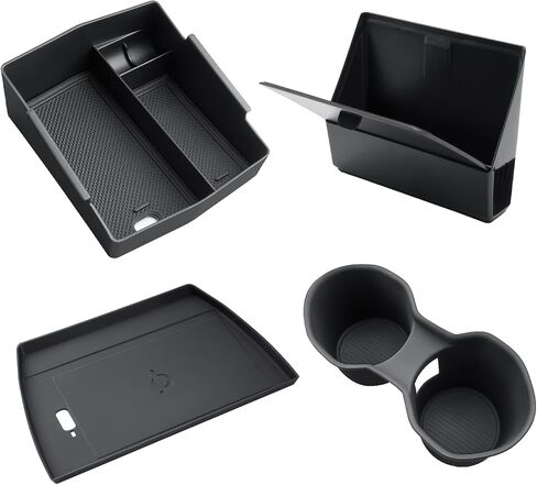 CDEFG 4Pcs for 2025 Subaru Forester Center Console Organizer for 2025 Subaru Forester Touring Limited Sport Premium Accessories Middle Console Armrest Storage Box(NOT for 2025 Wilderness) in Saudi Arabia