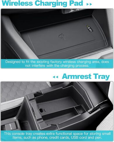 CDEFG 4Pcs for 2025 Subaru Forester Center Console Organizer for 2025 Subaru Forester Touring Limited Sport Premium Accessories Middle Console Armrest Storage Box(NOT for 2025 Wilderness) in Saudi Arabia