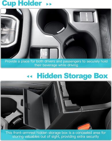 CDEFG 4Pcs for 2025 Subaru Forester Center Console Organizer for 2025 Subaru Forester Touring Limited Sport Premium Accessories Middle Console Armrest Storage Box(NOT for 2025 Wilderness) in Saudi Arabia