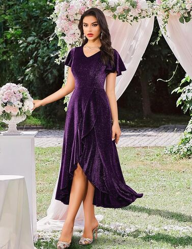 BeryLove Women Sequin Formal Party Dress Wedding Guest Cocktail Long Evening Dresses in Kuwait