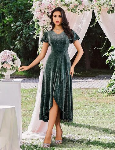 BeryLove Women Sequin Formal Party Dress Wedding Guest Cocktail Long Evening Dresses in Kuwait