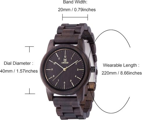 Wooden Watch Men,Wood Watches Handmade Minimalist Women Mens Lightweight Mens Wooden Watch,Watches for Women Men in Saudi Arabia