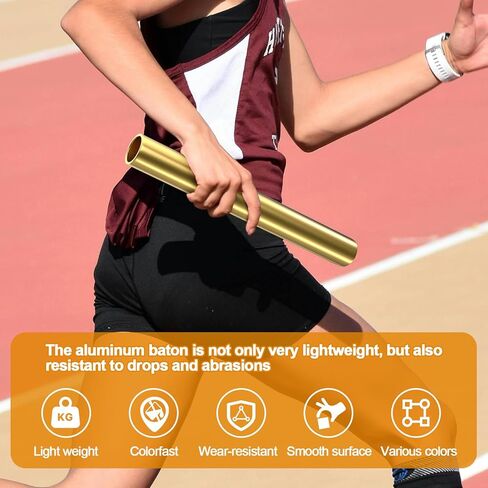 هراوات تتابع من الألومنيوم للمضمار والميدان، متينة وخفيفة الوزن للفرق الرياضية ومناسبة للرياضيين الذين يبحثون عن معدات عالية الأداء في الأنشطة الخارجية in Kuwait