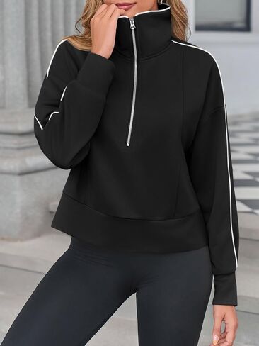 Fisoew Womens Eggerize Swinshirt Shirt Ship Disual Long Sould Sourd Soulder Tops in Saudi Arabia
