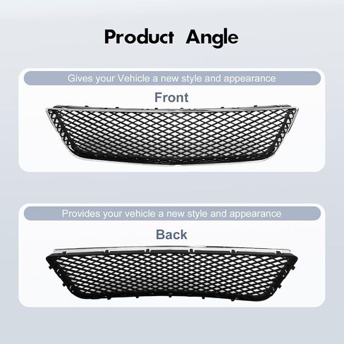 Carpartsdepot Grille Grille Grille Frame Lower chrome مع compaitlble الأسود مع شيفروليه 2012-2016 Impala & 2006-2009 Impala SS GM1036107 10333712 in Kuwait