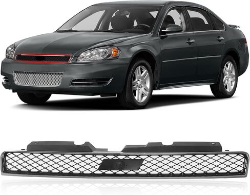 Carpartsdepot Grille Grille Grille Frame Lower chrome مع compaitlble الأسود مع شيفروليه 2012-2016 Impala & 2006-2009 Impala SS GM1036107 10333712 in Kuwait