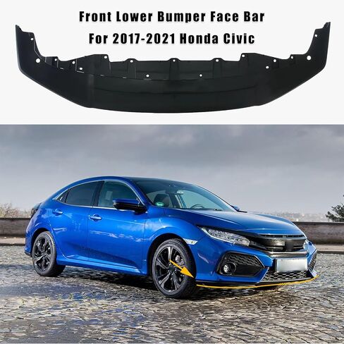 Pront Lower Pumper Face Bar Grille Fit for 2017 2018 2019 2020 2021 Honda Civic ، Matte Black ، 71102TGGA50 ، Ho1036129 in Kuwait