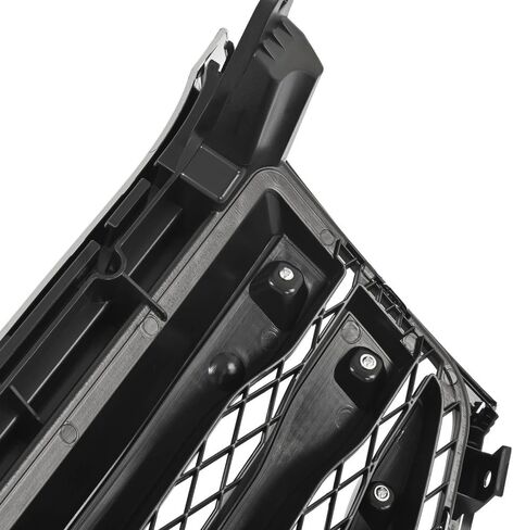 Front Grille Replacement for 2012-2015 Honda Pilot | Upper Bumper Grill Assembly | Compatible with HO1200210C & HO1216109 | Durable ABS Plastic - Chrome Silver & Black Finish in Saudi Arabia