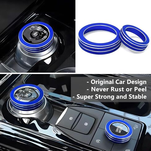 Center Control Knob Cover for Ford Explorer 2021-2023,Car Drive Mode Knob Cover Gear Shift Knobs Covers for Explorer ST XLT Limited Platinum,Aluminum Alloy,2PCS (Red) in Kuwait