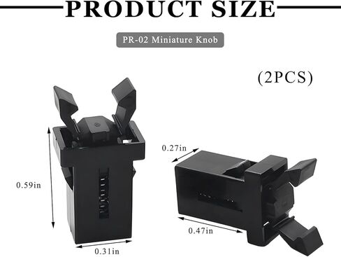 2PCS Car Sunglasses Holder Catch Latch, Bin Touch Lid Clips Self Locking Switch Replacement, Trash Can Press Buckle Overhead Console Roof Clips Glasses Holder Latches in Kuwait