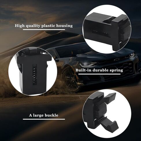 2PCS Car Sunglasses Holder Catch Latch, Bin Touch Lid Clips Self Locking Switch Replacement, Trash Can Press Buckle Overhead Console Roof Clips Glasses Holder Latches in Kuwait