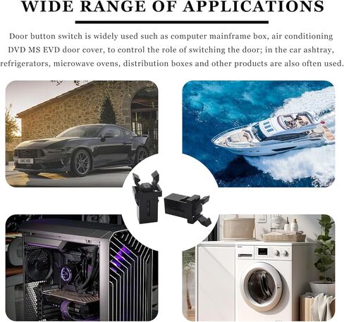 2PCS Car Sunglasses Holder Catch Latch, Bin Touch Lid Clips Self Locking Switch Replacement, Trash Can Press Buckle Overhead Console Roof Clips Glasses Holder Latches in Kuwait