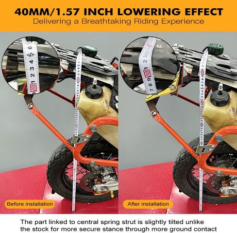 40 مم/1.57 "يربط خفض الخلفي المثلث الخلفي لتخفيض المثلث مع 690 enduro/enduro r/smc/smcr 2008-2018 ، Orange in Kuwait