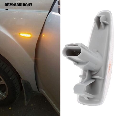 2Pcs Fender Turn Signal Side Marker Light Replacement Part 8351A047 Compatible with Mitsubishi Outlander Outlander Sport 2011-2015 in Saudi Arabia