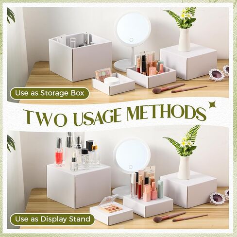 8 Pcs Buffet Risers, 12" 11" 10" 9" 7.9" 6.9" 5.9" 5" Display Stand Food Risers for Buffet Table Boxes Display Stand Shelf with Hollow Bottoms for Catering Collectibles Jewelry Show in Saudi Arabia