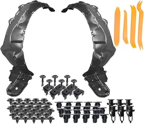 Parts N Go Fender Liner Set w/Clips/Fasteners Kit for 2010-2015 Toyota Prius Front Driver Side & Passenger Side Left Right TO1248158 TO1249158 5387647030 537547030 in Saudi Arabia
