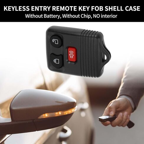 X AutoHaux Key Shell Case Unsible Entry Key Key FOB Case for Ford F-150 1998-2013 for Ford for Ranger 1998-2011 3 buttons CWTWB1U345 in Saudi Arabia