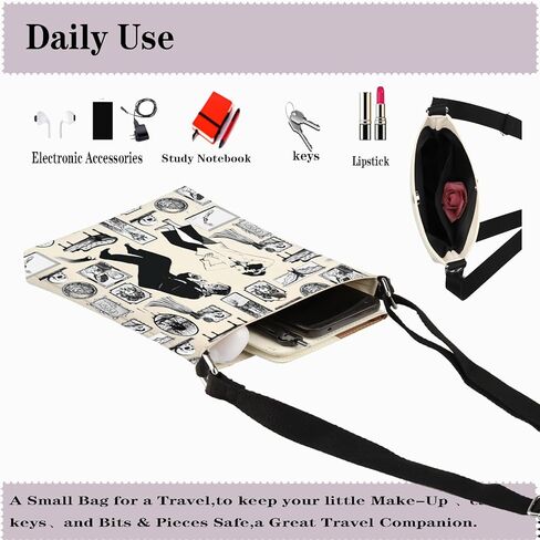 JYTAPP Classic Horror Monsters Bag Gallery Gothic Crossbody Bags Bride Horror Lovers Gift Gothic Bag in Saudi Arabia