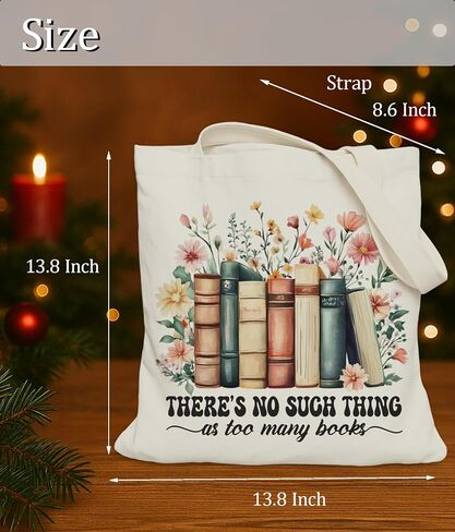 Book Lovers Gifts Tote Bag for Readers, Bookish Gifts Tote Bag for Librarian Teacher in Saudi Arabia