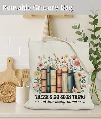 Book Lovers Gifts Tote Bag for Readers, Bookish Gifts Tote Bag for Librarian Teacher in Saudi Arabia