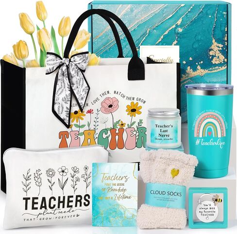 Suhctuptx Thank You Gifts for Women, Difference Maker Gift Appreciation Gifts Inspirational Basket Farewell Gift with Canvas Tote Bag for Teachers Nurse Boss Coworkers Employee Mentor Principal in Kuwait