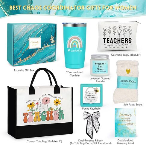 Suhctuptx Thank You Gifts for Women, Difference Maker Gift Appreciation Gifts Inspirational Basket Farewell Gift with Canvas Tote Bag for Teachers Nurse Boss Coworkers Employee Mentor Principal in Kuwait