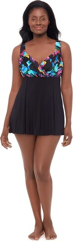 Women's Draped Crossover Swimdress in Kuwait