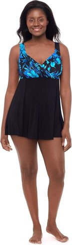 Women's Draped Crossover Swimdress in Kuwait