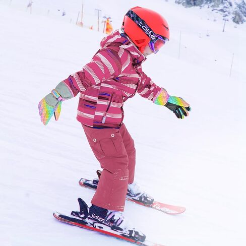 Kids Gloves Winter Waterproof Snow Ski Gloves for Girls, Winter Outdoors Warm Snowboard Gloves for Children in Saudi Arabia