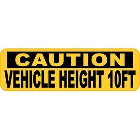StickerTalk Vehicle Height 10FT Vinyl Sticker, 10 inches by 3 inches in Kuwait