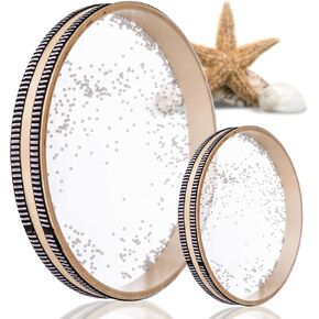 Pack of 3 Sound Healing Instruments - Ocean Drums 12 Inch Ocean Sound Drum for Meditation 8 Inch Wave Drum for Relaxation 4 Inch Healing Drum for Stress Relief Drum Circle Drums in Kuwait