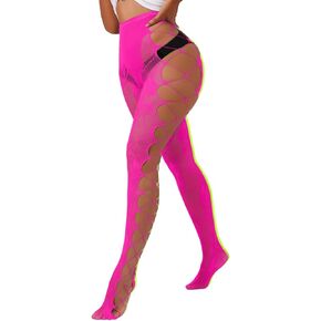 Goth Tights For Women,Sheer Floral Lace Patterned Stockings,Sexy Fishnets Cosplay Punk Rock Club in Kuwait