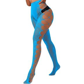 Goth Tights For Women,Sheer Floral Lace Patterned Stockings,Sexy Fishnets Cosplay Punk Rock Club in Kuwait
