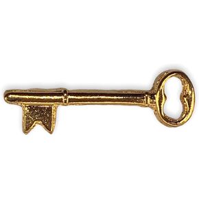 stockpins Gold Skeleton Key Lapel Pin-دبوس عتيقة على الطراز العتيقة للأزياء وحقائب الظهر والجمعية-المصنوعة في الولايات المتحدة الأمريكية in Kuwait