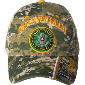 Artisan Owl Officially Licensed US Army Veteran and Seal Embroidered Baseball Cap, Camo in Kuwait