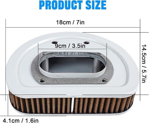 Powersports Air Filters 29462-99 1011-4208 Compatible with Harley Road Glide EFI FLTRI 1999-2001, Road King Classic EFI FLHRCI 1999 2000 2001, Road King EFI FLHRI 2000-2001 (Blue) in Kuwait