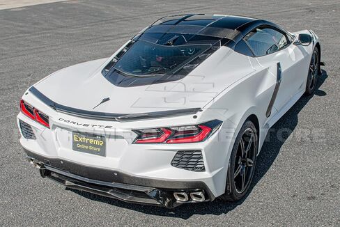 يناسب جميع طرازات شيفروليه كورفيت C8 Stingray / Z51 الحاضرة 2020 | مصنع الألياف الكربونية استبدال الوفير الخلفي أسفل الغطاء الناشر غطاء Quad in Saudi Arabia