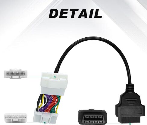 محول OBD2 لـ Tesla Model 3/y ، 26 PIN إلى 16 PIN موصل كبلات تشخيص OBD ، ومحول 26 نقطة ل Tesla Model 3 Y للسيارة الدائمة لعام 2019 ، متوافق مع X431 Scanner وقارئ رمز آخر in Kuwait