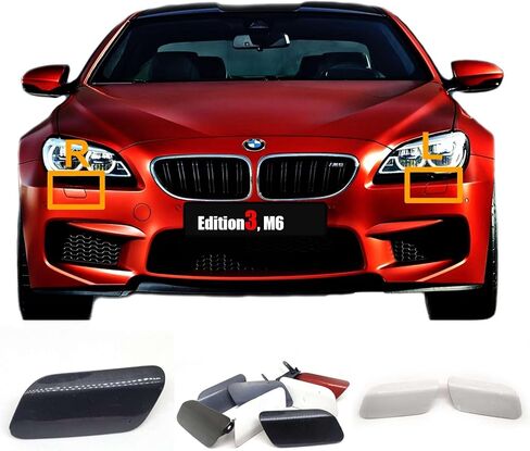 غطاء غسالة المصابيح الأمامية لـ 11-18 BMW 6 Series F06 F12 F13 FIT 640I 640IX 650I 650IX ALPINA B6 2011 2012 2014 2015 2015 2017 2018 in Kuwait