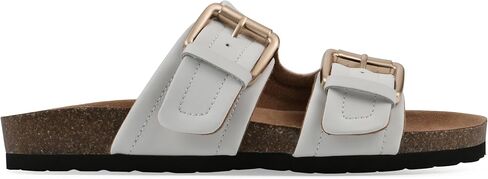 White Mountain Women Women Griffon Double-Buckle Signature Signature Synded Sandal in Kuwait
