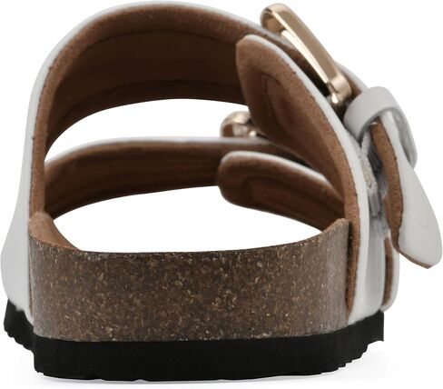White Mountain Women Women Griffon Double-Buckle Signature Signature Synded Sandal in Kuwait