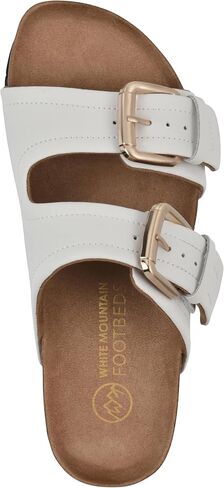 White Mountain Women Women Griffon Double-Buckle Signature Signature Synded Sandal in Kuwait