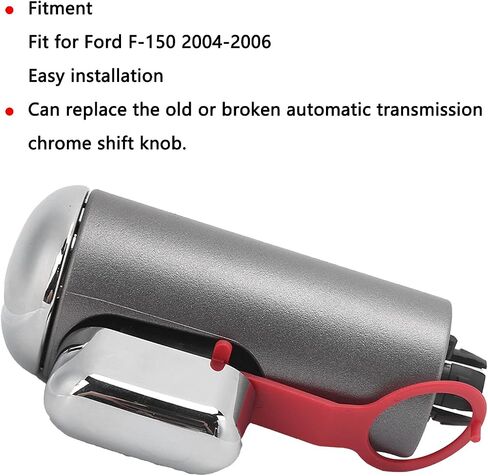 Acouto for 2004‑2006 Automatic Chrome Shift Knob Gear Shifter OEM 4L3Z‑7213‑BA Automotive-Gear-Shift-knobs in Saudi Arabia