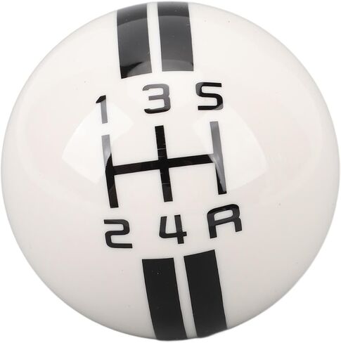 Kimiss 5 Speed Manual Shift Knob ، لـ Mustang 1967-2018 ، تصميم كرة مستديرة مع 3 محولات ، شيفتر ترس على طراز السباق in Saudi Arabia