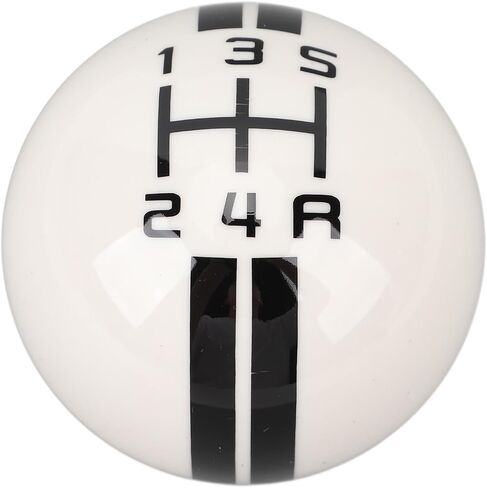 Kimiss 5 Speed Manual Shift Knob ، لـ Mustang 1967-2018 ، تصميم كرة مستديرة مع 3 محولات ، شيفتر ترس على طراز السباق in Saudi Arabia