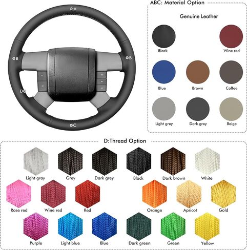 Mewant Hand Sewn Teed Wheel Cover Wrap for Ford F150 F250 F350 2004-2008 Accessories for Ford F150 in Saudi Arabia