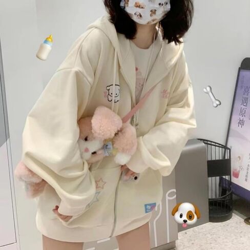 LRF Cute Hoodie Kawaii Hoodie Y2k Hoodie Cartoon Hoodie Zip Up Hoodie Hoodies for Teen Girls Oversized Hoodie in Kuwait